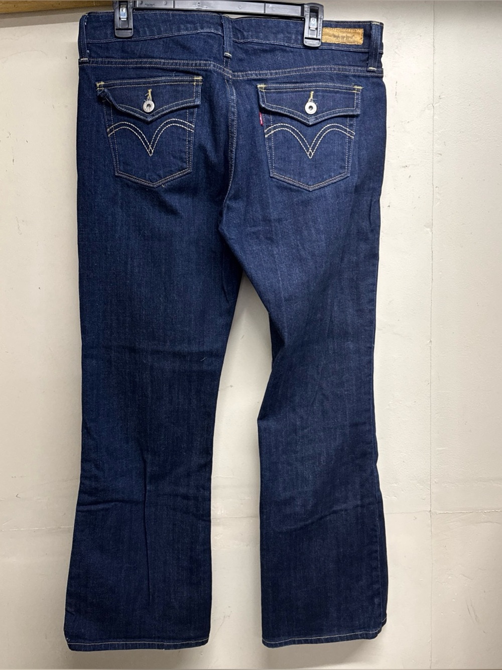 Levi's Women's 545 Blue Dark Wash Low Bootcut Denim Jeans Size 12